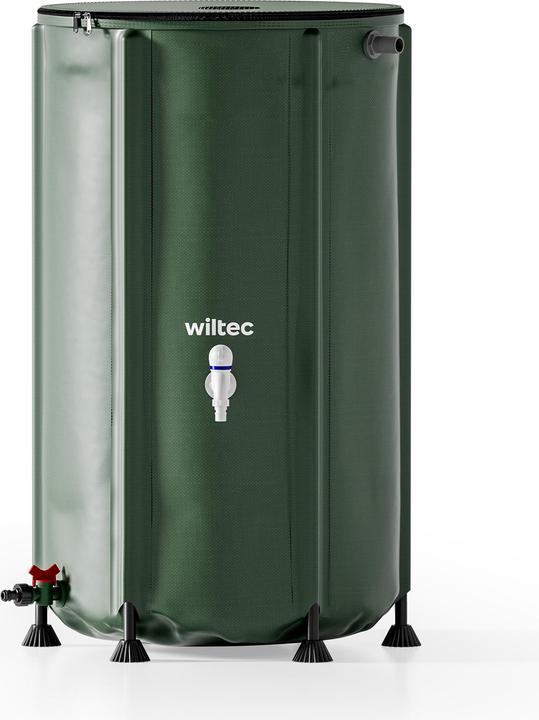Wiltec Regentonne faltbar 250l Regenwassertonne Wassertank Regenfass Wassertonne (250 l)