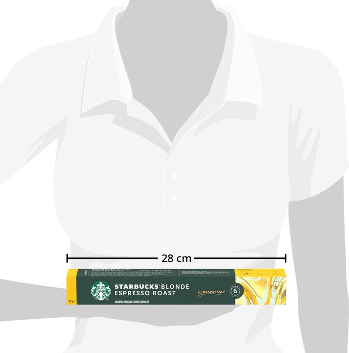 Actual product image Starbucks Blonde Espresso Roast by Nespresso Blonde Roasts (10 x Port.)