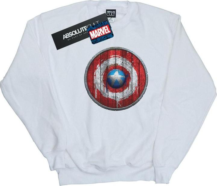 Immagine prodotto Captain America Wooden Shield Felpa Uomo (XL)