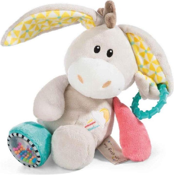 Actual product image NICI Activity cuddly animal donkey mule 23cm