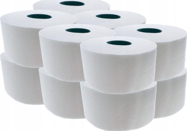 Actual product image Essity Toiletpapir Neutral Advanced Jumbo Mini T2 2-lag Ø18.8 cm 170 m Hvid,12 rl/krt (12 x)