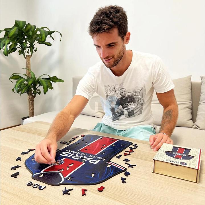 Image du produit Iconic PSG FC - Maillot - Puzzle en Bois Taille S (150 Pièces) (150 pièces)