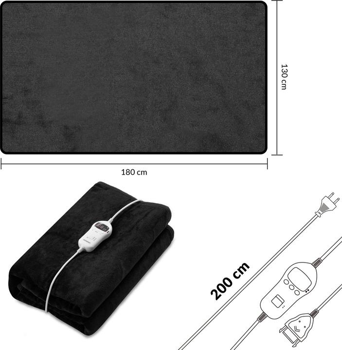 Image du produit Monzana Couverture chauffante (180 x 130 cm)
