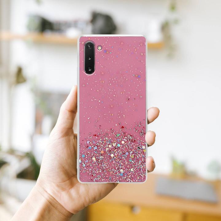 Actual product image Cadorabo TPU cover sparkling glitter (Samsung Galaxy Note 10)