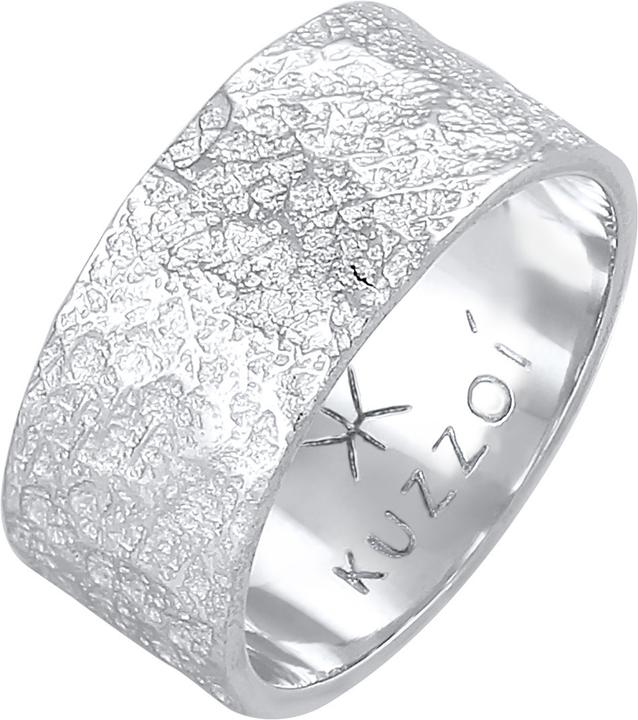 Produktbild Kuzzoi Ring Herren Bandring Organic Struktur 925 Silber (54, 925 Silber)