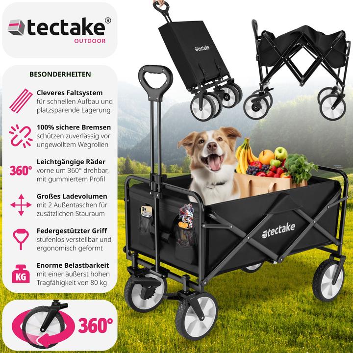 Actual product image tectake Foldable Leon handcart with brakes