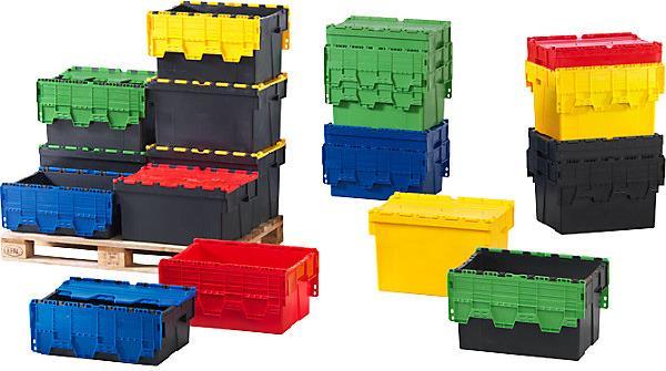 Image du produit kaiserkraft Conteneurs empilables réutilisables, 5 pcs.