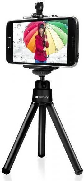 Produktbild Techly I-TRIPOD-UN tripod Mobile phone 3 feet Black