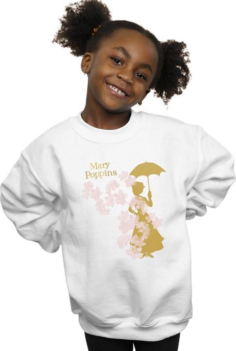 Immagine prodotto Disney Mary Poppins Floral Silhouette Felpa Ragazze (152, 158)