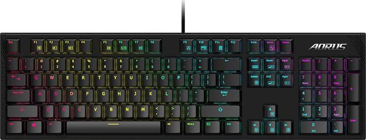Actual product image Gigabyte AORUS K1, Mechanical gaming keyboard, RGB LED lighting, EN, Black, with cable (Eng. Int., Cable)