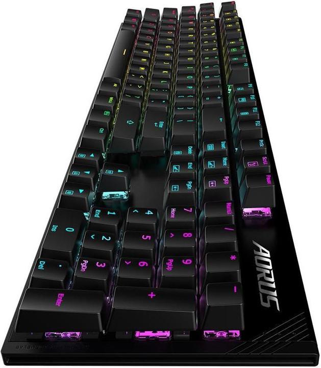 Actual product image Gigabyte AORUS K1, Mechanical gaming keyboard, RGB LED lighting, EN, Black, with cable (Eng. Int., Cable)