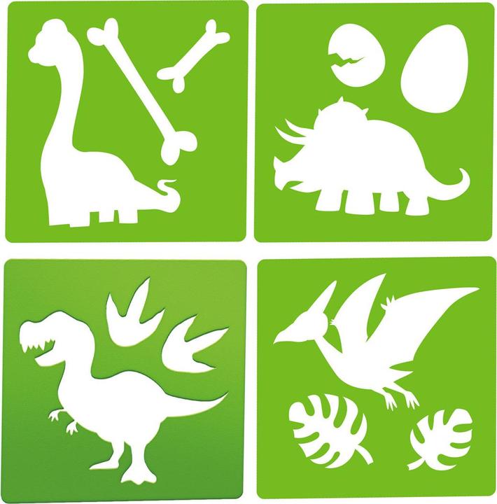 Produktbild Toi-Toys World of Dinosaurs Strassenkreide Dino mit Vorlagen, 10 Stück.
