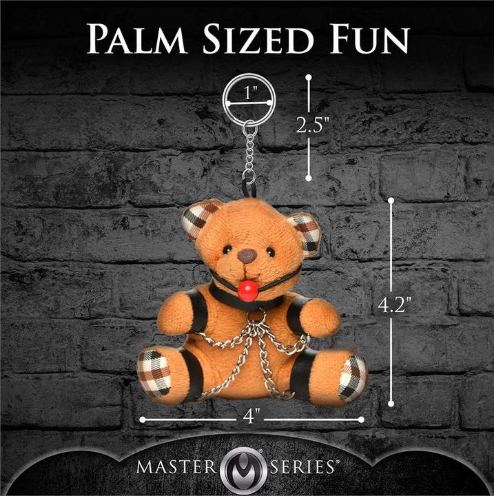 Productafbeelding Master Series Geknevelde Teddybeer Sleutelhanger