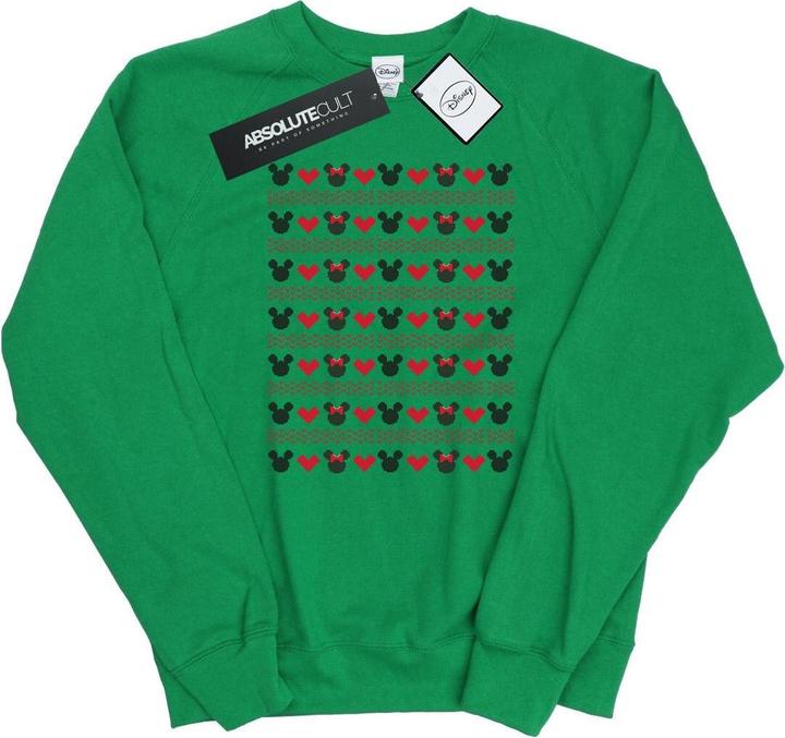 Immagine prodotto Disney Mickey And Minnie Christmas Hearts Felpa Donna (M)