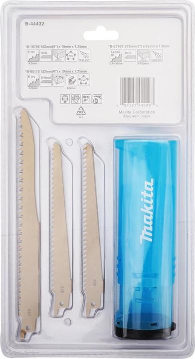 Image du produit Makita Lame de scie réciproque Assortiment A