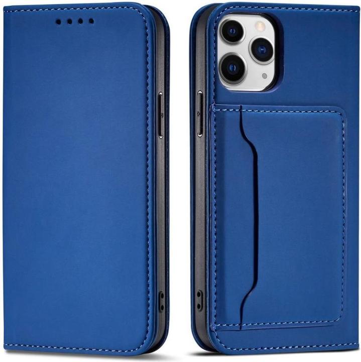 Immagine prodotto Hurtel Custodia a calamita per iPhone 12 Pro cover portafoglio porta carte blu (Apple iPhone 12 Pro)