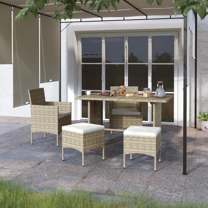 Actual product image VidaXL Gartenstuhl und Hocker
