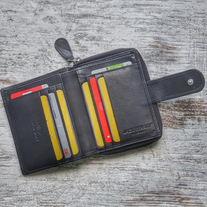 Actual product image Jack kinsky Aruba 516 leather wallet 10 cm