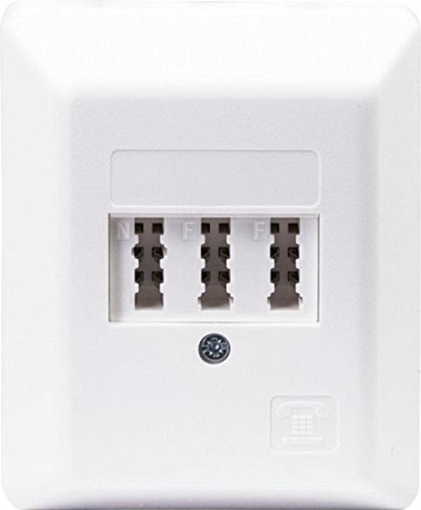 Produktbild Schwaiger Telefondose TAE 3x 6 NFF Aufputz weiss