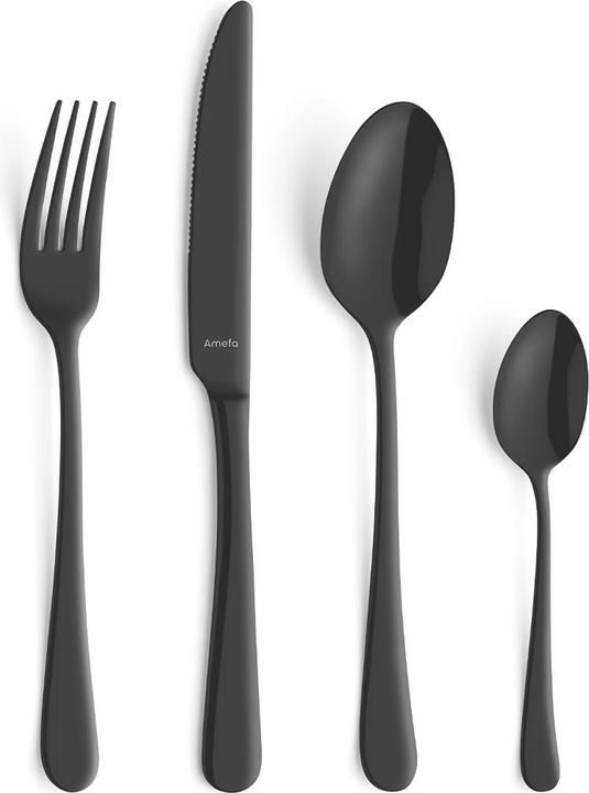 Actual product image Amefa AUSTIN cutlery set 16-piece PVD black (16 Piece, Cutlery set)