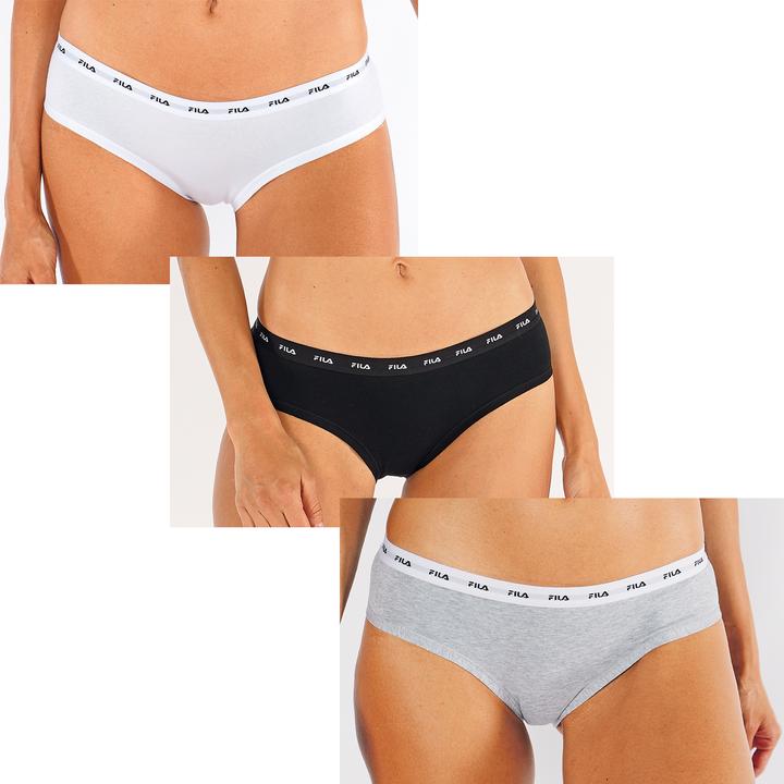 Immagine prodotto FILA Slip Donna Elastico Con Logo (S, confezione da 3)