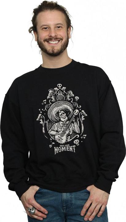 Actual product image Disney Mens Coco Ernesto Seize Your Moment Sweatshirt (4XL)