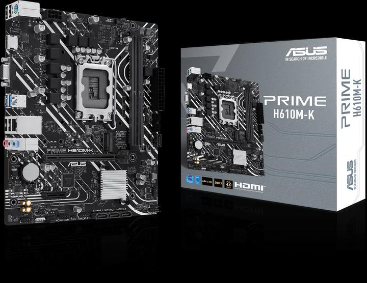 Productafbeelding ASUS MB PRIME -K Intel,1700,DDR5,mATX (LGA 1700, Intel H610, mATX)