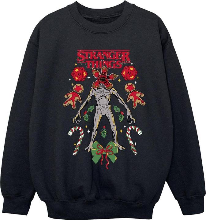 Actual product image Netflix Girls Stranger Things Christmas Demogorgon Sweatshirt (140, 146)