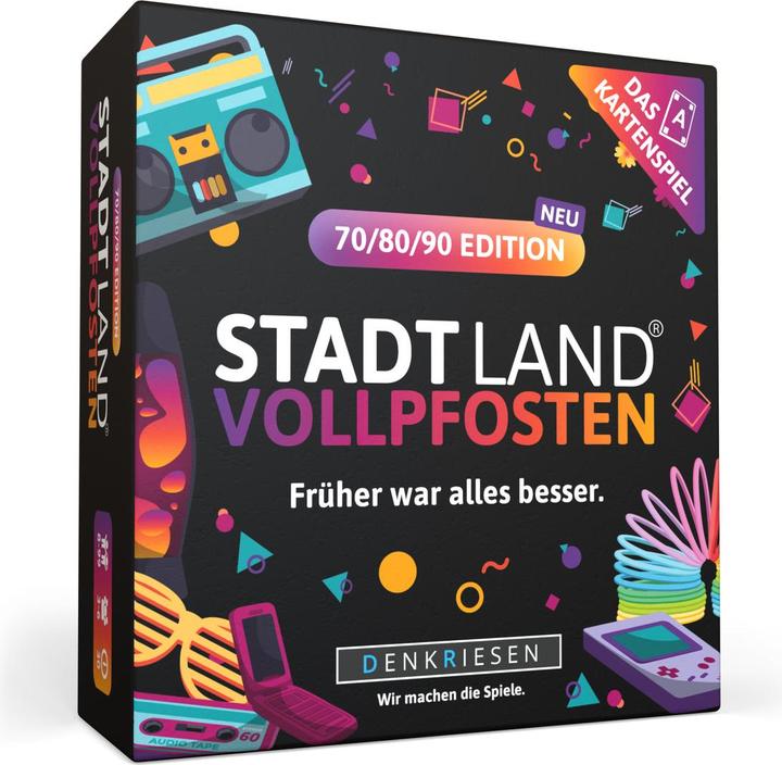 Produktbild Denkriesen DENRKIESEN - STADT LAND VOLLPFOSTEN® - Das Kartenspiel – 70/80/90 EDITION - "Früher war alles bes (Deutsch)