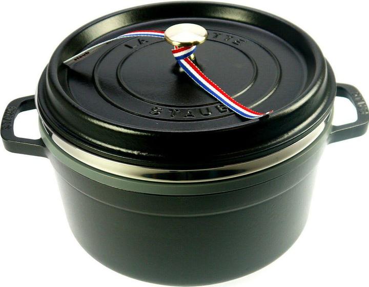 Produktbild Staub Cocotte mit Dämpfeinsatz (26 cm, Bräter + Schmortopf, Gusseisen, Emaille, Edelstahl)