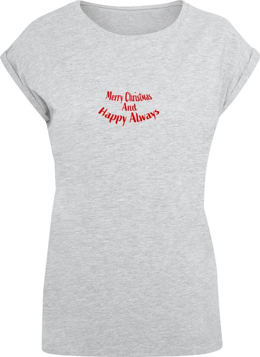 Merchcode Ladies Merry Christmas And Happy Always Extended Shoulder Tee - 116937