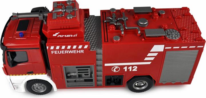 Immagine prodotto Amewi Mercedes Benz Fire Truck elettrico spazzolato camion 2WD 1:18 RTR (RTR pronto all'uso)