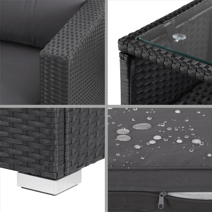 Produktbild Casaria Polyrattan Lounge Set