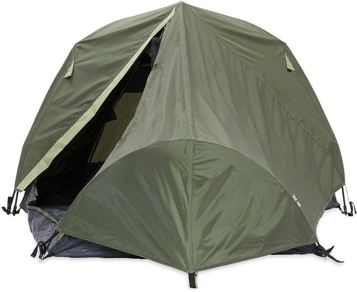 Actual product image Where Tomorrow 2 person pop up tent 160 cm x 70 cm, green (Pitching tent, 3.65 kg, 2 persons)