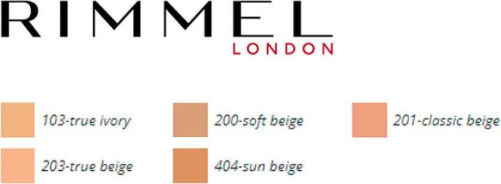 Produktbild Rimmel London LASTING MATTE foundation #404-sun beige (404 Sun Beige)
