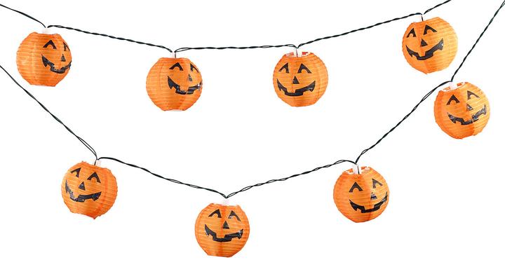 Image du produit Lunartec Lot de 2 lampes solaires en forme de citrouille d'Halloween (1.60 m)
