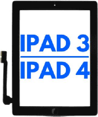 Immagine prodotto Ferryxpress Vetro touchscreen - Digitalizzatore compatibile per IPAD 3 / IPAD 4 (Display, IPad 3, iPad 4)