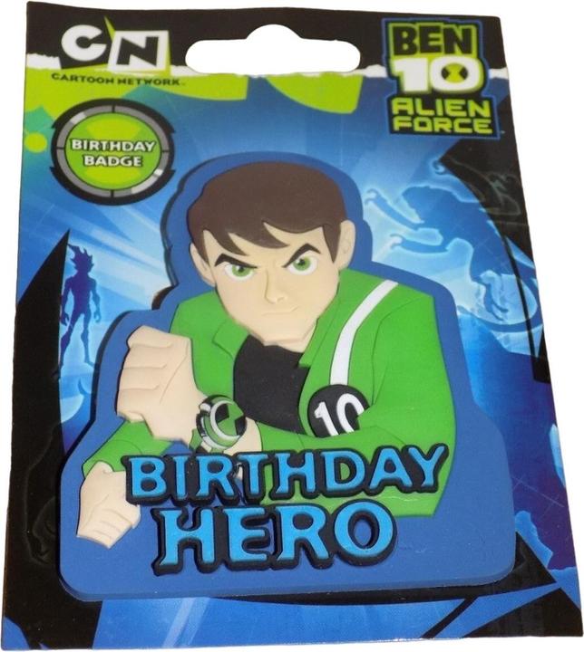Immagine prodotto Ben 10 Distintivo per il compleanno dell'eroe