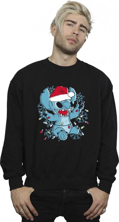 Immagine prodotto Disney Lilo And Stitch Christmas Lights Sketch Felpa Uomo (L)