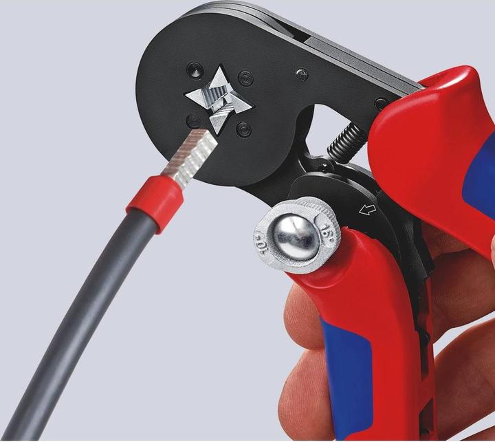 Produktbild Knipex Selbsteinstellende Crimpzange für Aderendhülsen (180 mm)