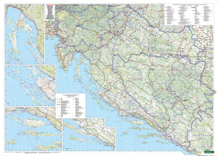 Actual product image Freytag & Berndt Car Map Croatia. Hrvatska. Croatia. Croatia. Croatia. Croazia