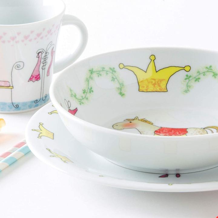Produktbild Kahla 3-teiliges Porzellan Kindergeschirr Märchenprinzessin