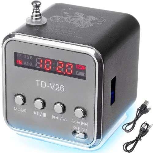 Actual product image Roger Bluetooth Wireless Speaker with FM Radio (Rechargeable battery operated)