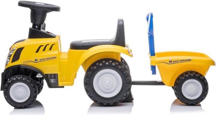 Actual product image Lean Toys Children's push tractor with trailer and accessories, yellow