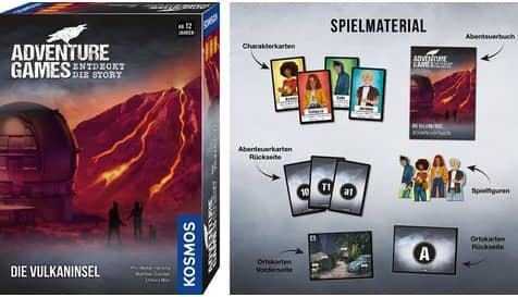 Actual product image Kosmos Adventure Games: The volcanic island (German)