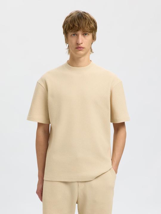 Actual product image Selected Homme Relaxed Fit Waffelmuster T-Shirt (XL)