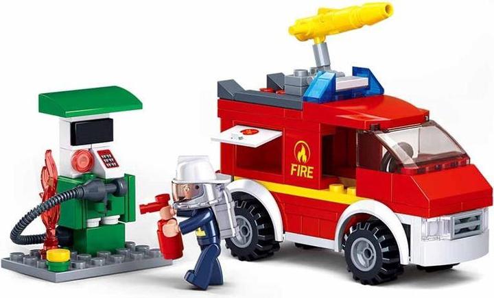 Actual product image Sluban Blocks Fire Station 136 Pcs