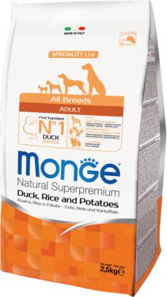 Actual product image Monge Speciality Line All Breeds Adult Duck, Rice & Potatoes (Adult, 1 pcs., 12000 g)