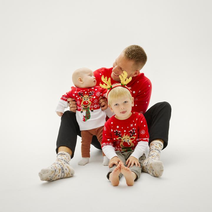Actual product image Christmas Sweats Rudolph's Sweater Kids (122, 128)
