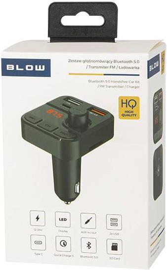 Actual product image Blow FM transmitter USB + WIRELESS 3.1A